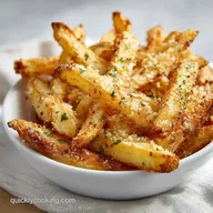 Air Fryer Garlic Parmesan Fries: Crispy Side Dish for 3