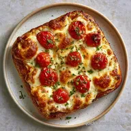 Cherry Tomato Flatbread Pizza: Crispy