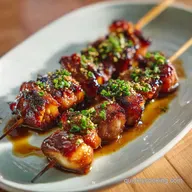 Japanese Chicken Yakitori Recipe for 4 Servings
