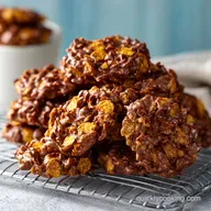 Chocolate Cornflake Cookies: No Bake Crunch