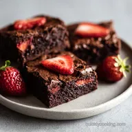 Chocolate Strawberry Brownies: Fudgy 16 Serving Dessert