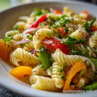Easy Cold Pasta Salad for Lunch Boxes with Italian Dressing: Meal Prep