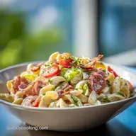 BLT Pasta Salad with Crispy Bacon for 8 Servings