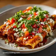 Creamy Chicken Enchiladas in 45 Minutes with Green Sauce