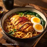 Creamy Garlic Chicken Ramen in 30 Minutes