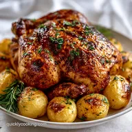 Dutch Oven Chicken: Mahogany Skin and Potatoes