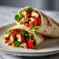 Easy Garlic Chicken Wrap for a Healthy Snack and Dinner: 20 Minutes