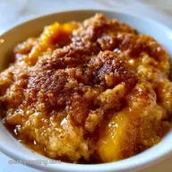 Peach Cobbler with Fresh Peaches