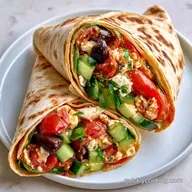 Greek Salad Wrap in 12 Minutes