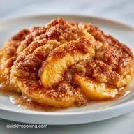 Fresh Peach Dump Cake for 8 Servings