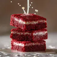 Frosted Red Velvet Bars: Fudgy & Tangy