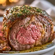 Garlic Butter Prime Rib Roast: Tender and Mahogany