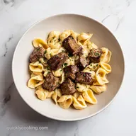 Garlic Butter Steak Bites: Creamy Parmesan Shells