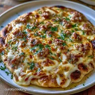Italian Sausage Flatbread Pizza for 2