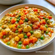 Microwave Vegetable Curry with Coconut Milk