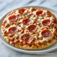 Naan Pizza with Pepperoni in 15 Minutes