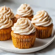 Pumpkin Cupcakes Cinnamon Cream Cheese Frosting for 12