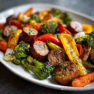 Sheet Pan Sausage and Veggies in 10 Min Prep