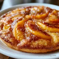 Peach Spoon Cake with Fresh Peaches
