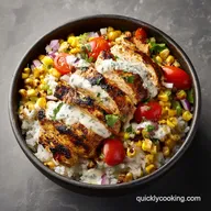 Street Corn Chicken Bowl: Pan-Seared for 4 Servings