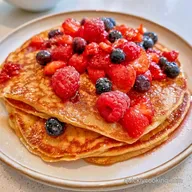 Swedish Pancakes with Berries for 4