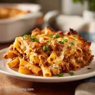 Baked Ziti: A Creamy Italian-American Pasta Bake for 8 Servings