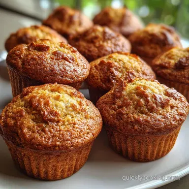 simple 3 ingredient banana bread muffins Ready in 30 Min Baked Recipe Card