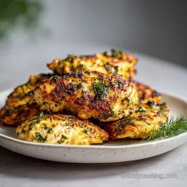 5-Ingredient Air Fryer Chicken Thighs in 25 Mins Recipe Card