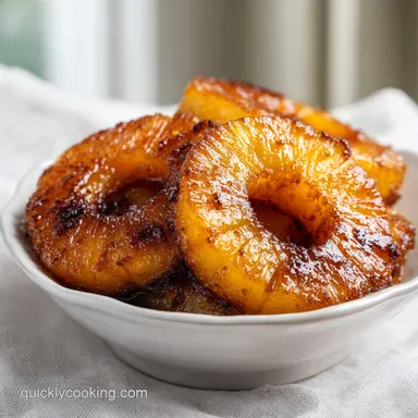Air Fryer Caramelized Pineapple with Brown Sugar in 20 Minutes Recipe Card