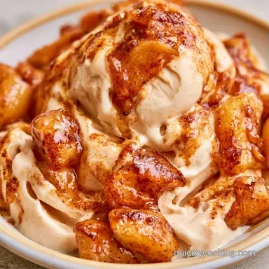 Apple Pie Ice Cream for 12 Servings Recipe Card