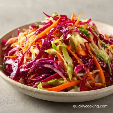 Asian Cabbage Slaw in 15 Minutes Recipe Card
