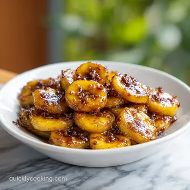 Bananas Foster with Pecans in 10 Minutes