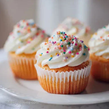 Beach Party Cupcakes in 33 Minutes with Silky Vanilla Sponge
