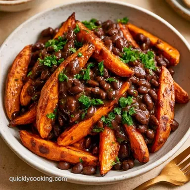 Black Bean Sweet Potatoes for 4 Servings