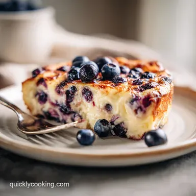 Blueberry Buttermilk Pancake Casserole in 50 Minutes Recipe Card