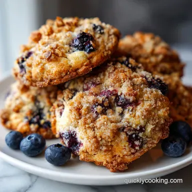 Blueberry Muffin Cookies Ready in 20 Minutes: Crispy Recipe Card