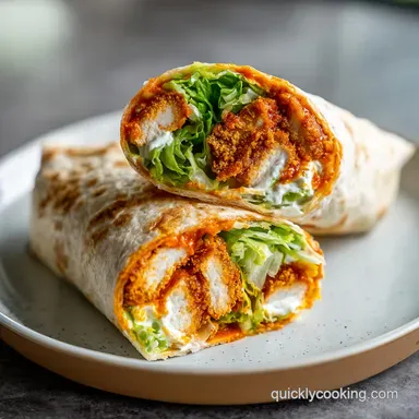 Buffalo Chicken Wraps in 15 Minutes Recipe Card