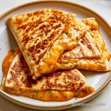 Cheddar Cheese Quesadillas in 10 Minutes