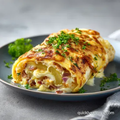 Cheesy Potato Burritos Recipe for 4 Servings Recipe Card