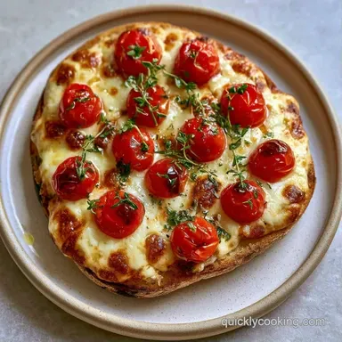 Cherry Tomato Flatbread Pizza: Crispy Recipe Card