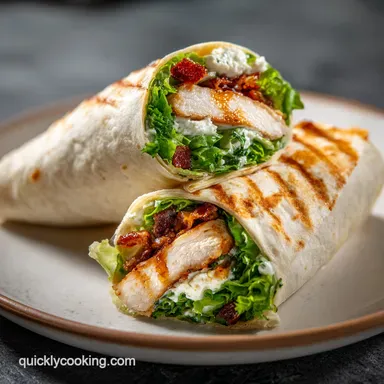 Chicken Caesar Wrap Recipe in 15 Minutes