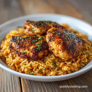 Chicken Rice Casserole for 8 Servings Recipe Card