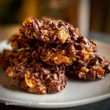 Chocolate Cornflake Cookies Recipe in 15 Minutes Recipe Card