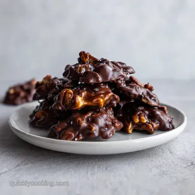 Chocolate Pecan Turtle Clusters: 20 Min