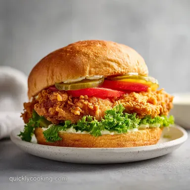 Homemade Popeyes Chicken Sandwich Recipe for 4