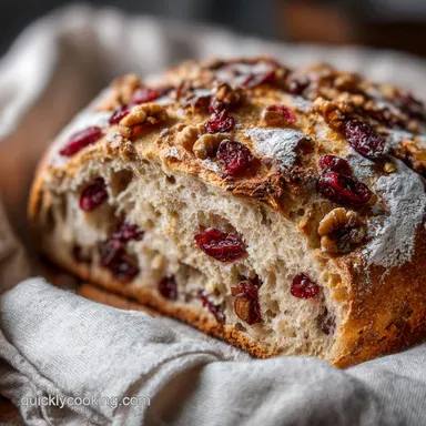 Cranberry Walnut Bread for 12 Servings Recipe Card