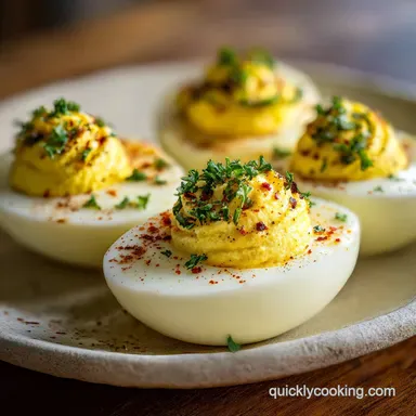 Deviled Eggs Recipe: Silky Yolks with Bacon for 24 Servings Recipe Card