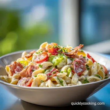 BLT Pasta Salad with Crispy Bacon for 8 Servings