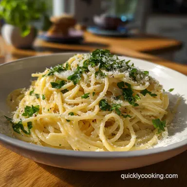 easy one pot creamy garlic pasta in 20 Minutes Recipe Card