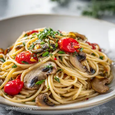 One Pot Creamy Mushroom Pasta Recipe in 25 Min